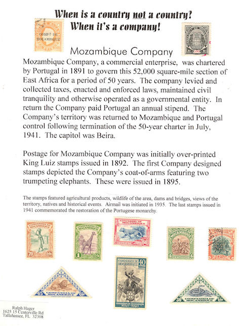 single page exhibit example: mozambique